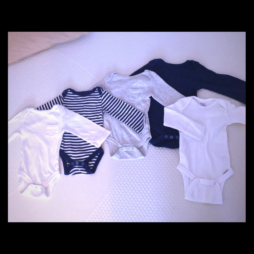 Newborn Boy Long-sleeve Onesies